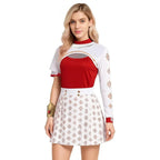 Anime Costume Set Polyester Pleated Skirt & Wig Included