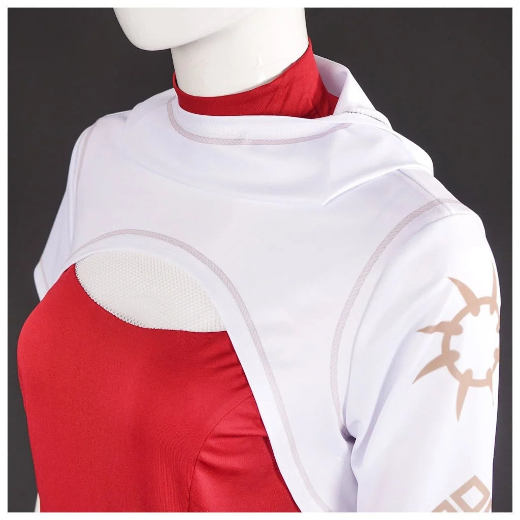 Anime Costume Set Polyester Pleated Skirt & Wig Included