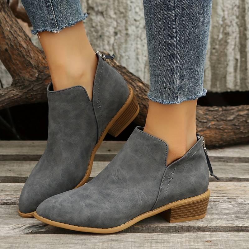 Ankle Boots Leather Stylish & Comfortable