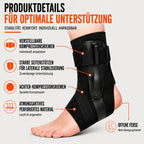 Ankle Brace Adjustable Compression Lateral Support Breathable