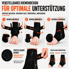 Ankle Brace Adjustable Compression Lateral Support Breathable