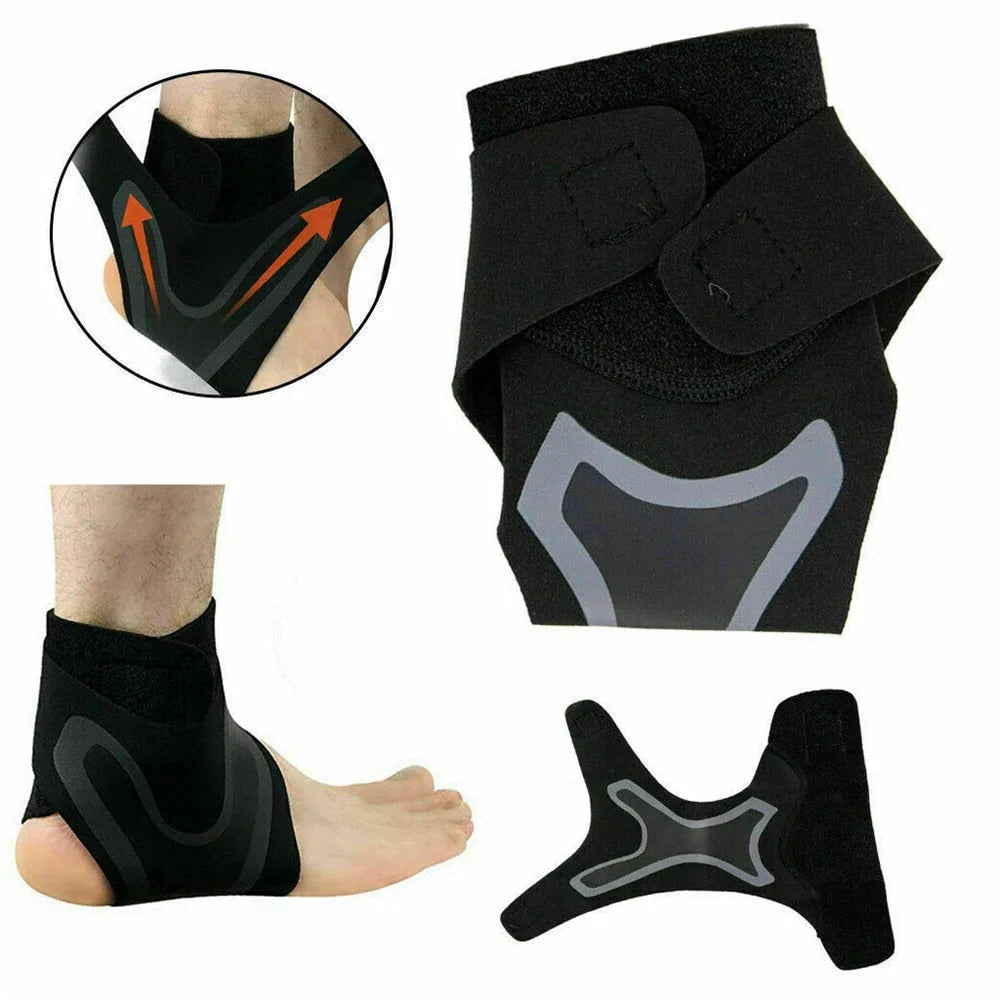 Ankle Brace Adjustable Straps Neoprene One Size Fits Most