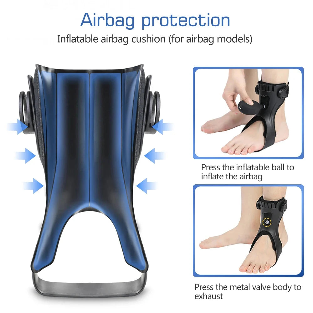 Ankle Brace Inflatable Air Cushion Breathable Adjustable Buckles
