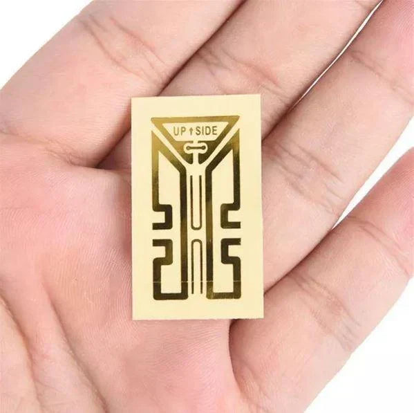 Antenna Signal Sticker Adhesive Battery Compartment Gold Finish