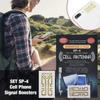Antenna Signal Sticker Adhesive Battery Compartment Gold Finish
