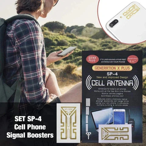 Antenna Signal Sticker Adhesive Battery Compartment Gold Finish
