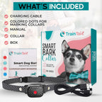 Anti-Bark Collar Vibration Training IPX7 Waterproof Adjustable Strap