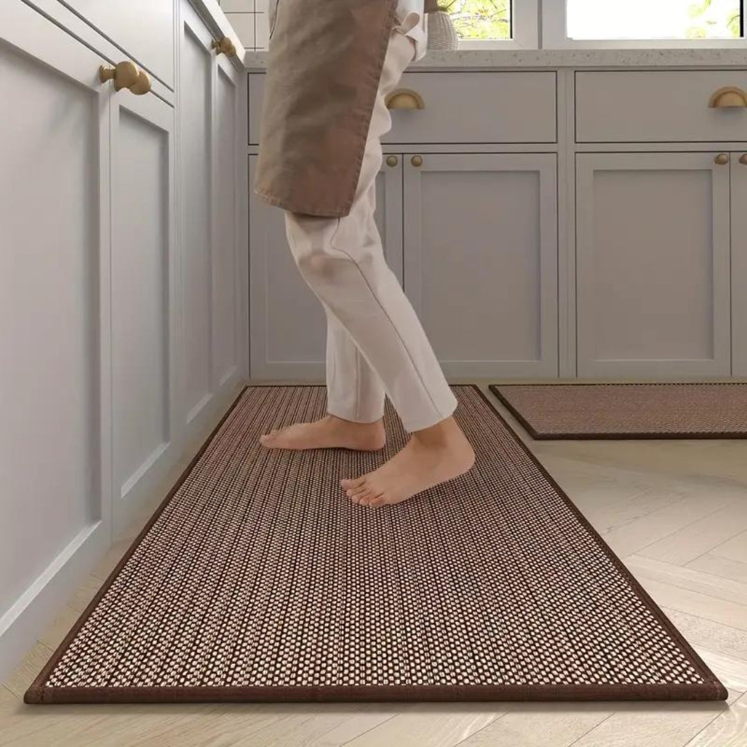 Anti-Fatigue Cushioned Non-Slip Kitchen Mat Set (Set of 2)