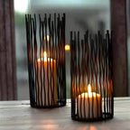 Anti-Rust Iron & Weighted Base Candlestick Stand
