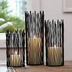 Anti-Rust Iron & Weighted Base Candlestick Stand