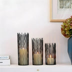 Anti-Rust Iron & Weighted Base Candlestick Stand