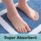 Anti-Slip Microfiber Plush Bath Mat (Machine Washable)