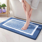Anti-Slip Microfiber Plush Bath Mat (Machine Washable)