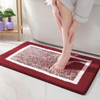 Anti-Slip Microfiber Plush Bath Mat (Machine Washable)