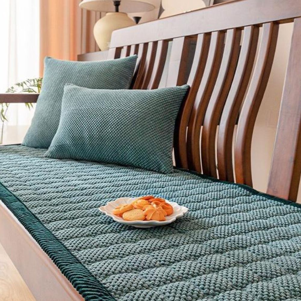 Anti-Slip Padded Corduroy Microfiber Sofa Seat Cover