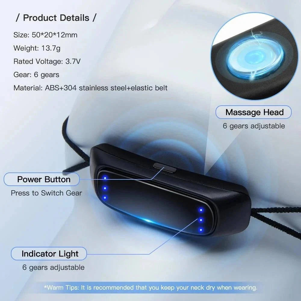 Anti-Snore Chin Strap Sensor 6-Level Vibration Adjustable Fit