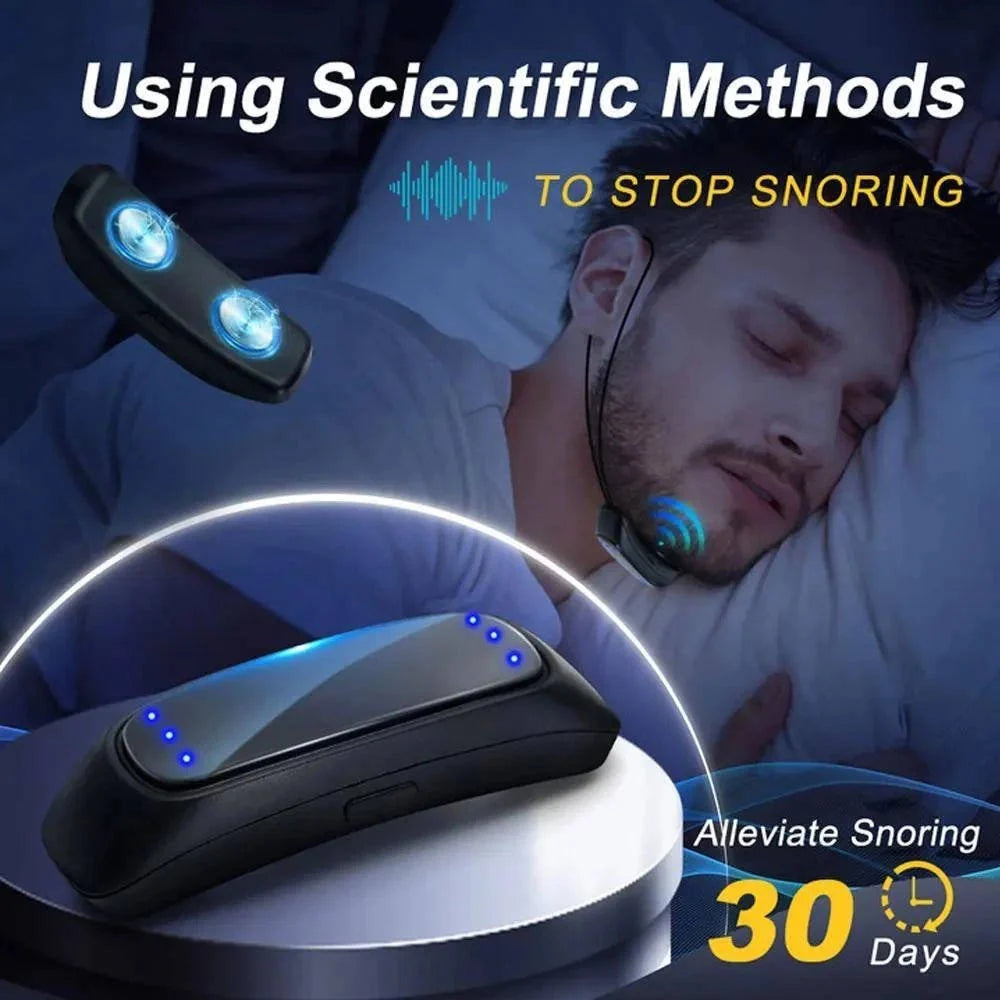Anti-Snore Chin Strap Sensor 6-Level Vibration Adjustable Fit