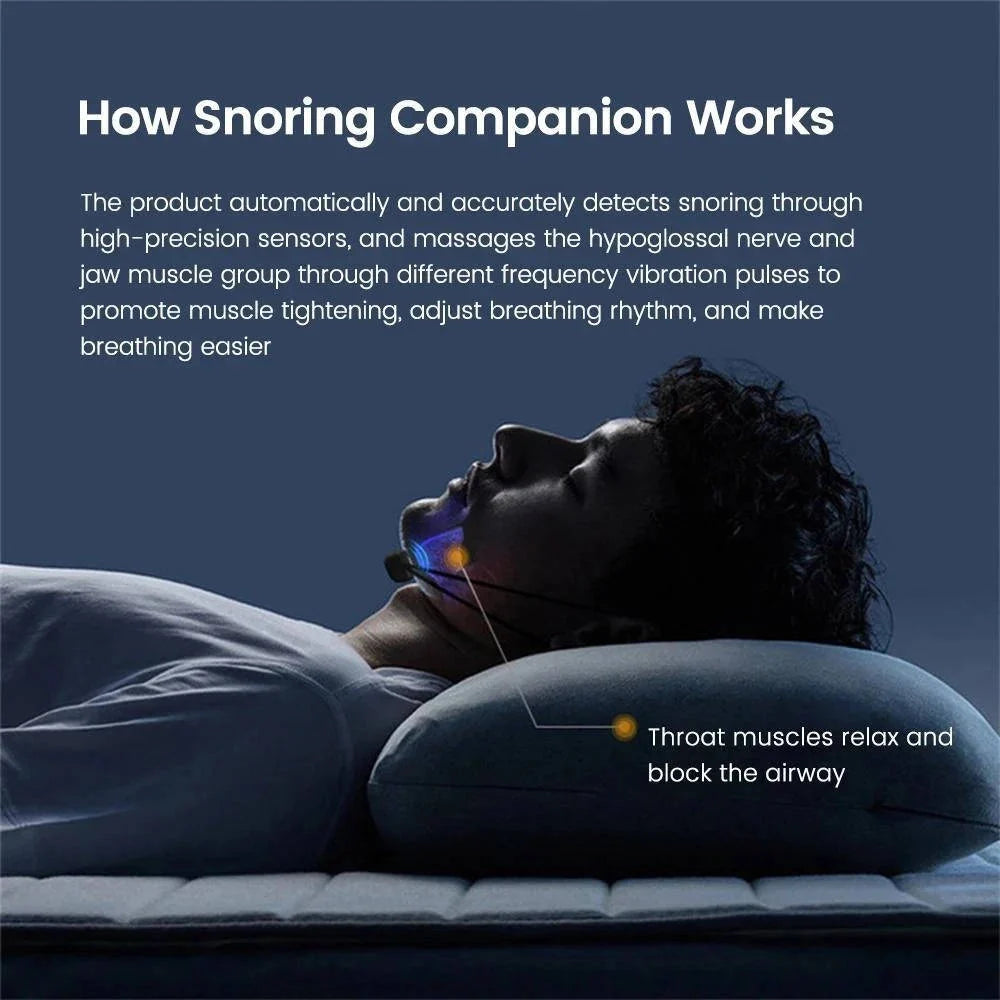 Anti-Snore Chin Strap Sensor 6-Level Vibration Adjustable Fit