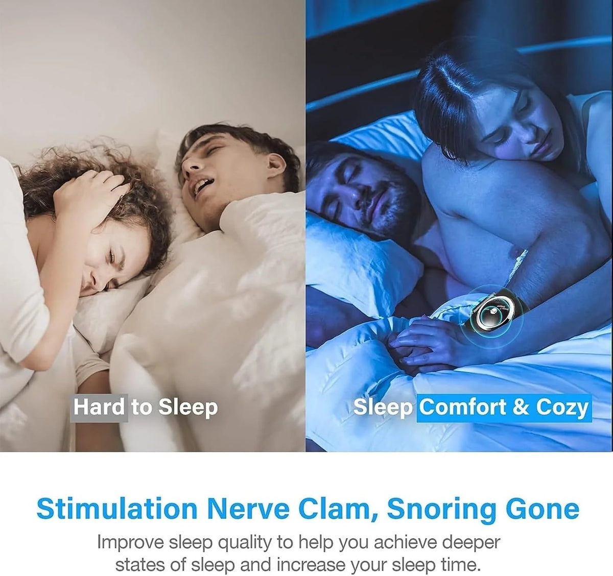 Anti-Snore Wristband Automatic Snore Detection Gentle Pulse