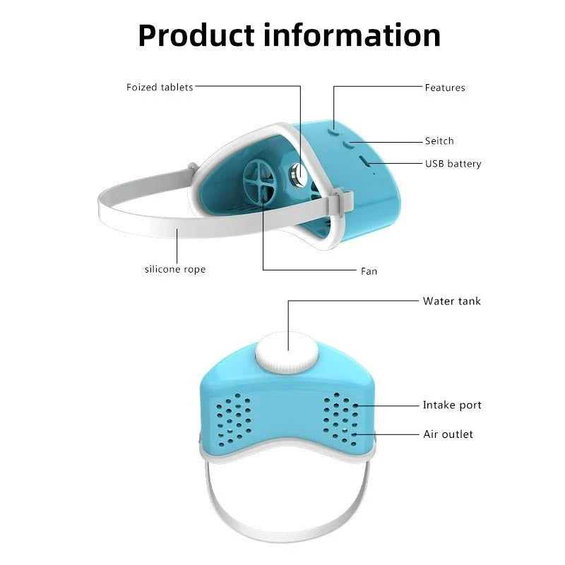 Anti-Snoring Device Wireless Atomizing Nasal Mask USB Rechargeable