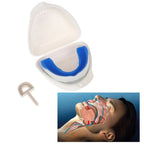 Anti-Snoring Mouthpiece Adjustable Jaw Positioner Food-Grade Silicone Includes Case