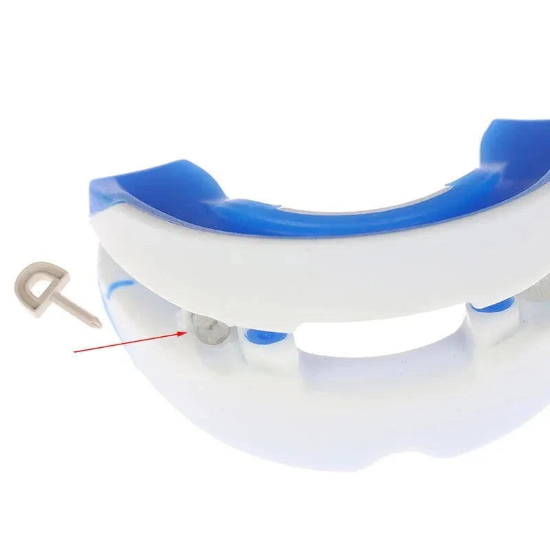 Anti-Snoring Mouthpiece Adjustable Jaw Positioner Food-Grade Silicone Includes Case