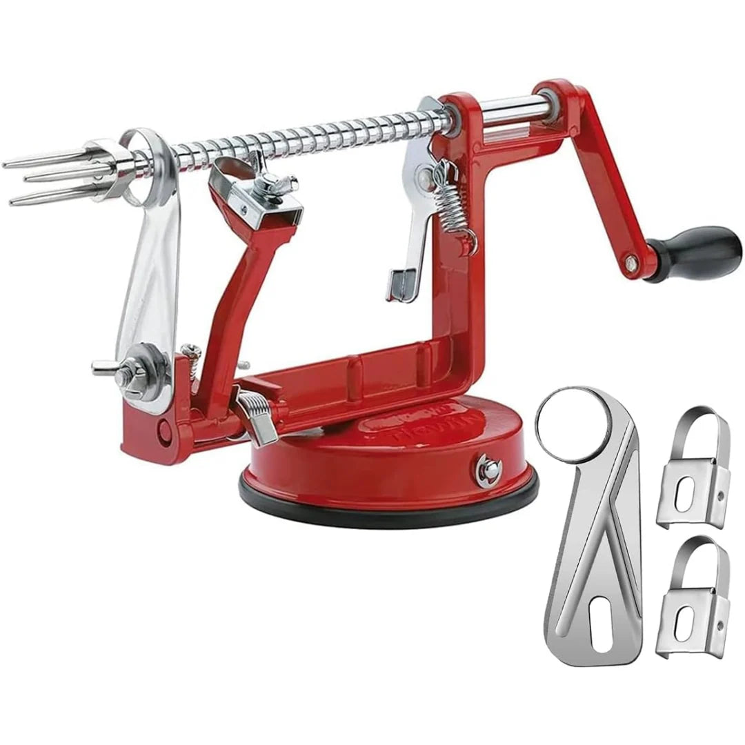 Apple Peeler Corer & Slicer Stainless Steel Blade Suction Cup