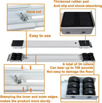 Appliance Roller Set Adjustable Metal Frame & Dual Brakes