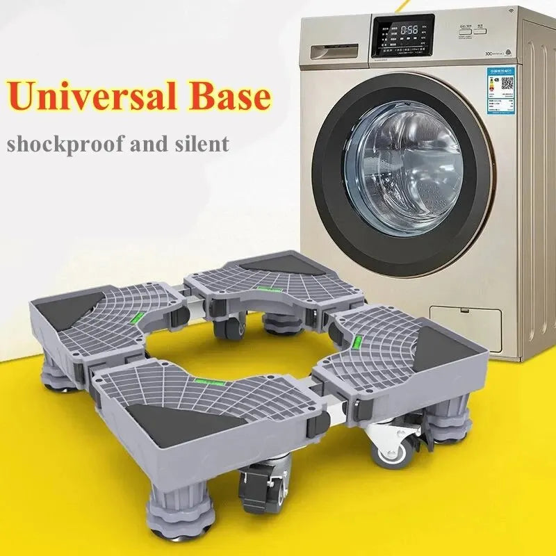 Appliance Stand Adjustable Height & Width Lockable Double Wheels
