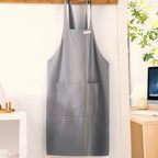 Apron Cross-Back Breathable Cotton Two Front Pockets