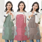 Apron Waterproof Oil-Resistant Large Pocket & Dual-Sided Towel