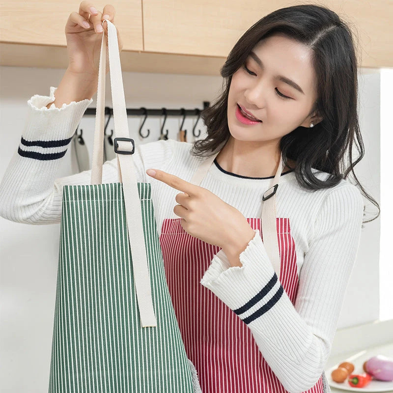 Apron Waterproof Oil-Resistant Large Pocket & Dual-Sided Towel
