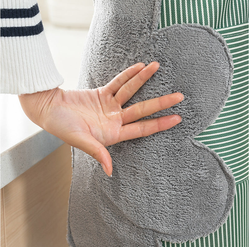 Apron Waterproof Oil-Resistant Large Pocket & Dual-Sided Towel