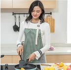 Apron Waterproof Oil-Resistant Large Pocket & Dual-Sided Towel