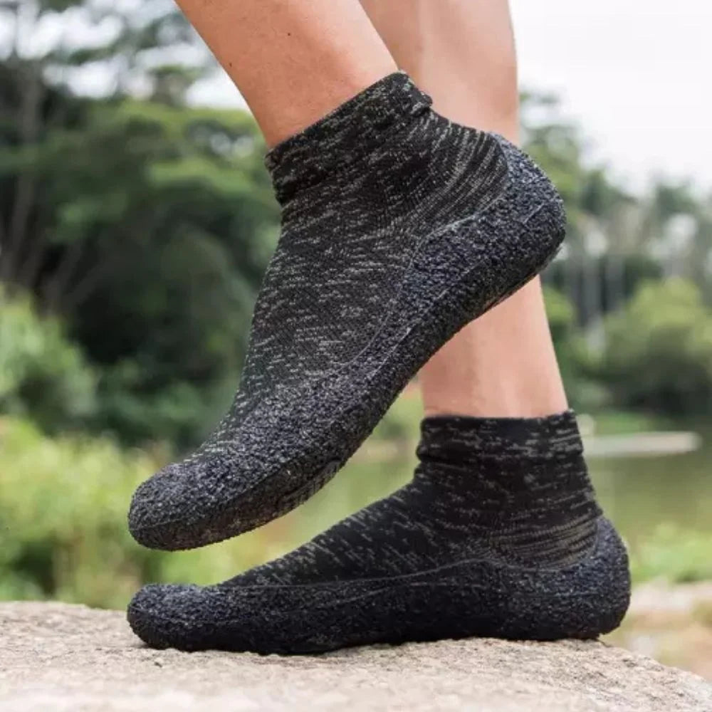 Aqua Socks Rubber Grip Drainage Holes