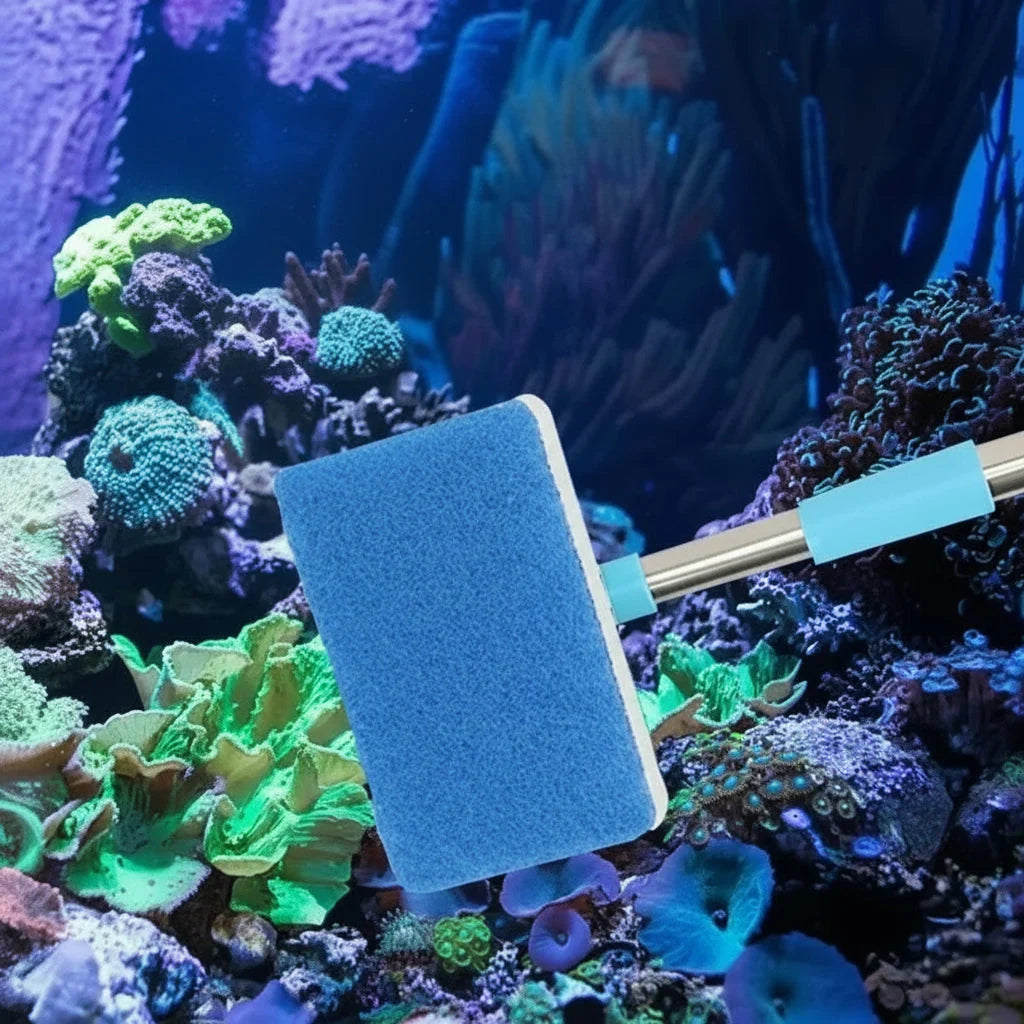 Aquarium Cleaner Telescoping 22-37 Inch Rotating Head