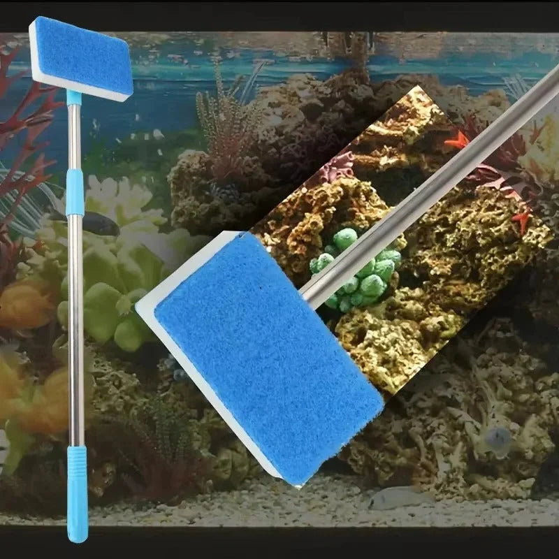 Aquarium Cleaner Telescoping 22-37 Inch Rotating Head