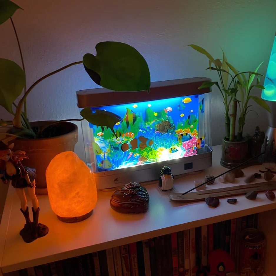 Aquarium Lamp Animated Fish LED Maintenance Free
