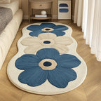 Area Rug Floral High-Density Plush & Non-Slip Backing