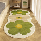 Area Rug Floral High-Density Plush & Non-Slip Backing