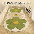 Area Rug Floral High-Density Plush & Non-Slip Backing