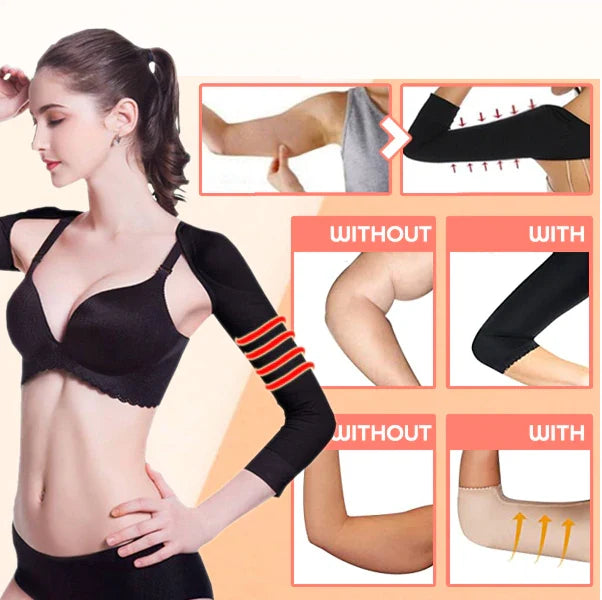 Arm Sleeves Compression Posture Support Seamless Fabric