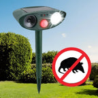 Armadillo Repellent Ultrasonic Motion-Activated Solar-Powered