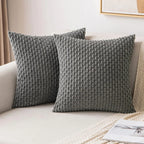 Armchair Cushion Ribbed Corduroy Velvet Lumbar Support