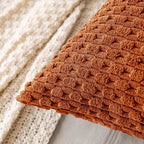 Armchair Cushion Ribbed Corduroy Velvet Lumbar Support