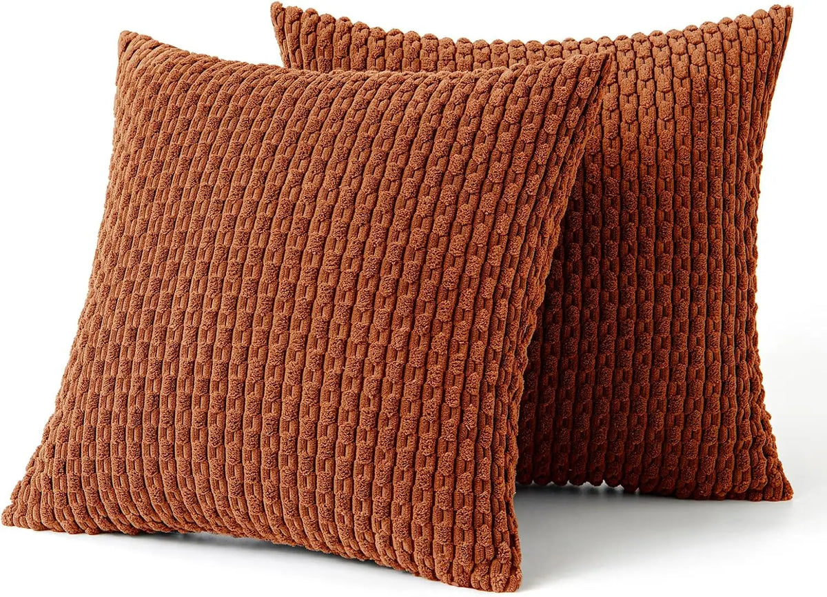 Armchair Cushion Ribbed Corduroy Velvet Lumbar Support