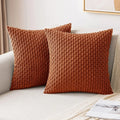 Armchair Cushion Ribbed Corduroy Velvet Lumbar Support