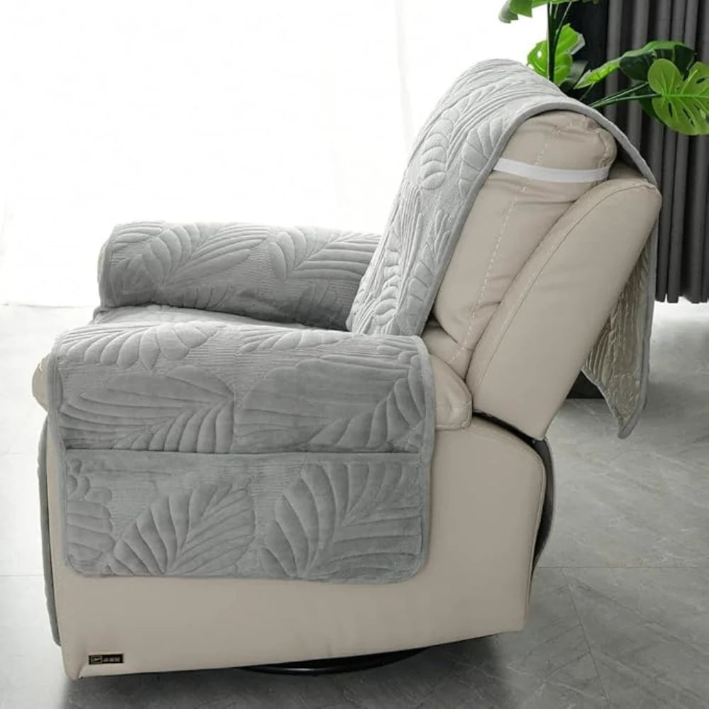 Armchair & Recliner Slipcover Microfiber Non-Slip Backing