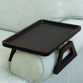 Armrest Tray Bamboo Adjustable Clamp & Anti-Slip Grips