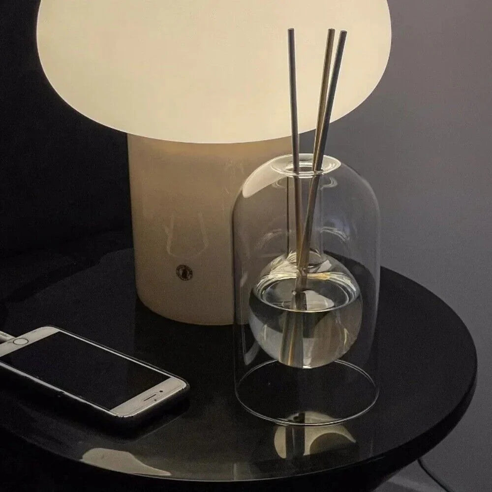 Aroma Diffuser Glass & Wood 8 Reed Sticks